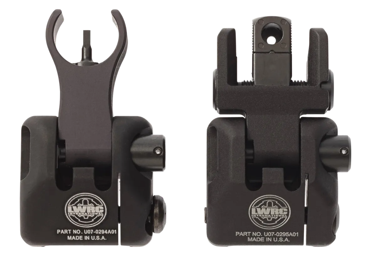 Skirmish Back Up AR-15 Iron Sight Set - Black