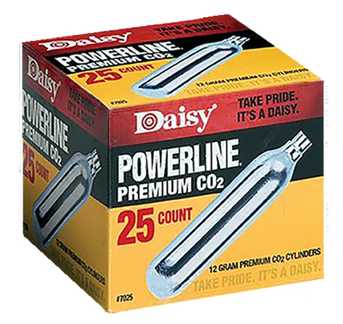 Powerline 12 Gram CO2 Cartridges - 25 Pack