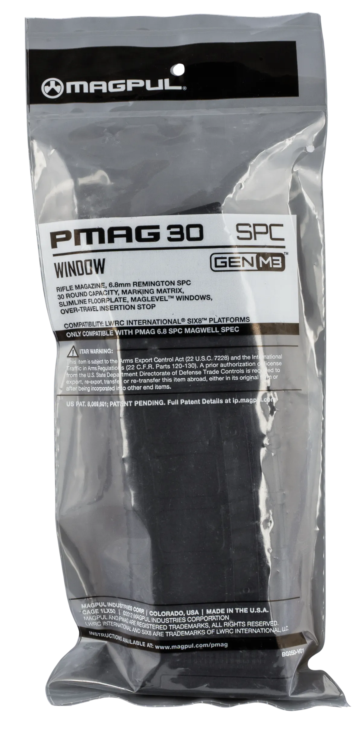 PMAG SIX8 30 Round 6.8 SPC Magazine - Black