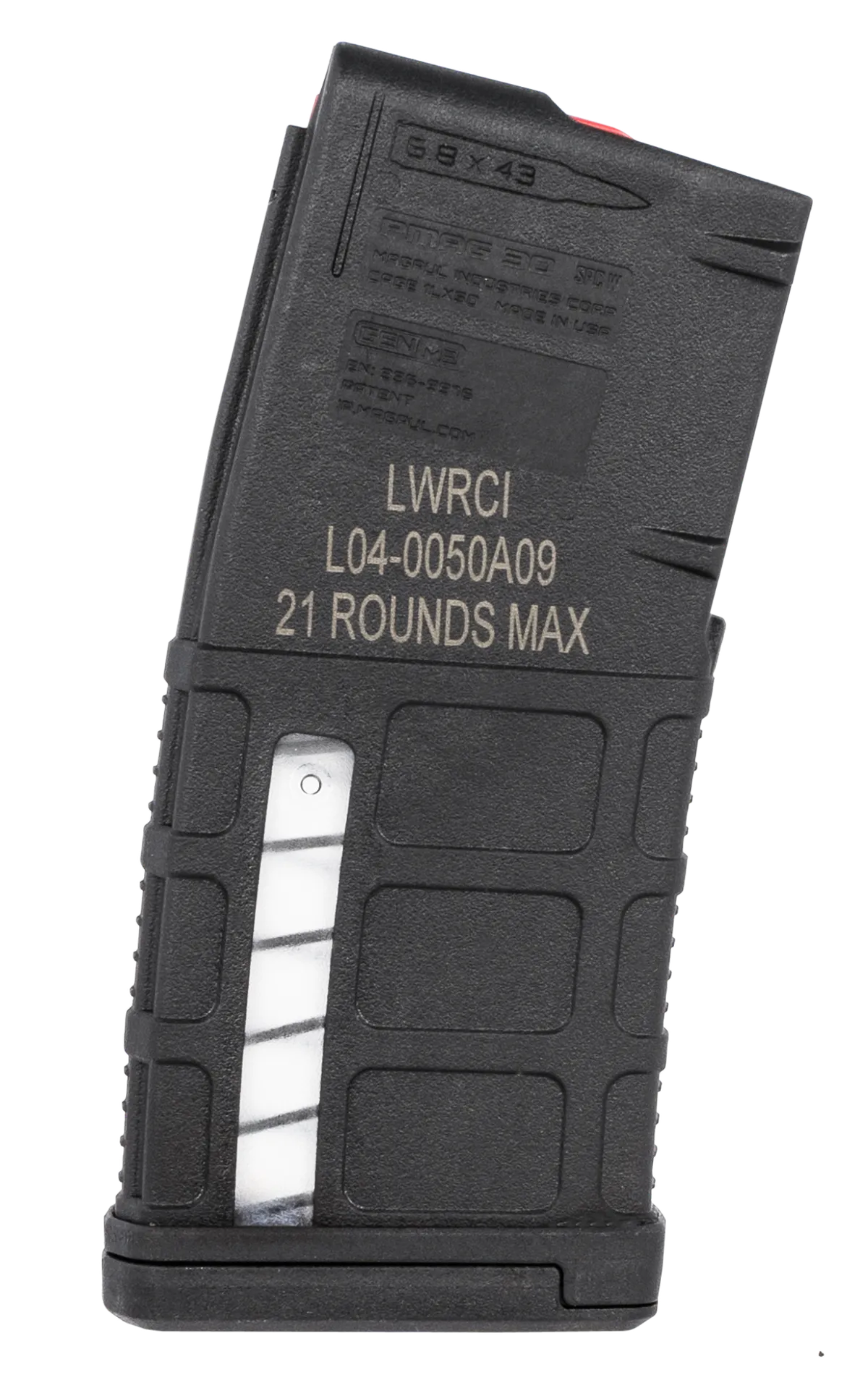 PMAG SIX8 20 Round 6.8 SPC Magazine - Black