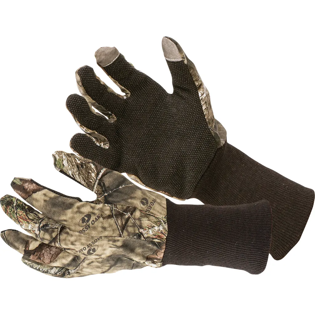 Vanish Camo Jersey Hunting Gloves - Mossy Oak Break-Up Country