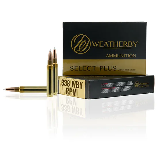 Select Plus Barnes TTSX 225 gr 338 Weatherby Rifle Ammo - 20 Round Box