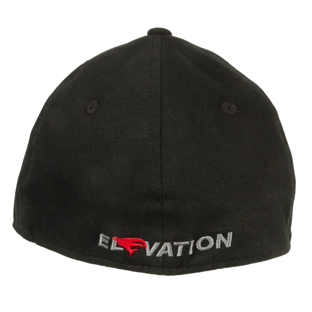 Fitted Universal Fit Hat - Black/Red