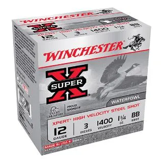 Super-X Xpert High Velocity BB 3" 1400 fps 12 Gauge Shotgun Ammo - 25 Round Box