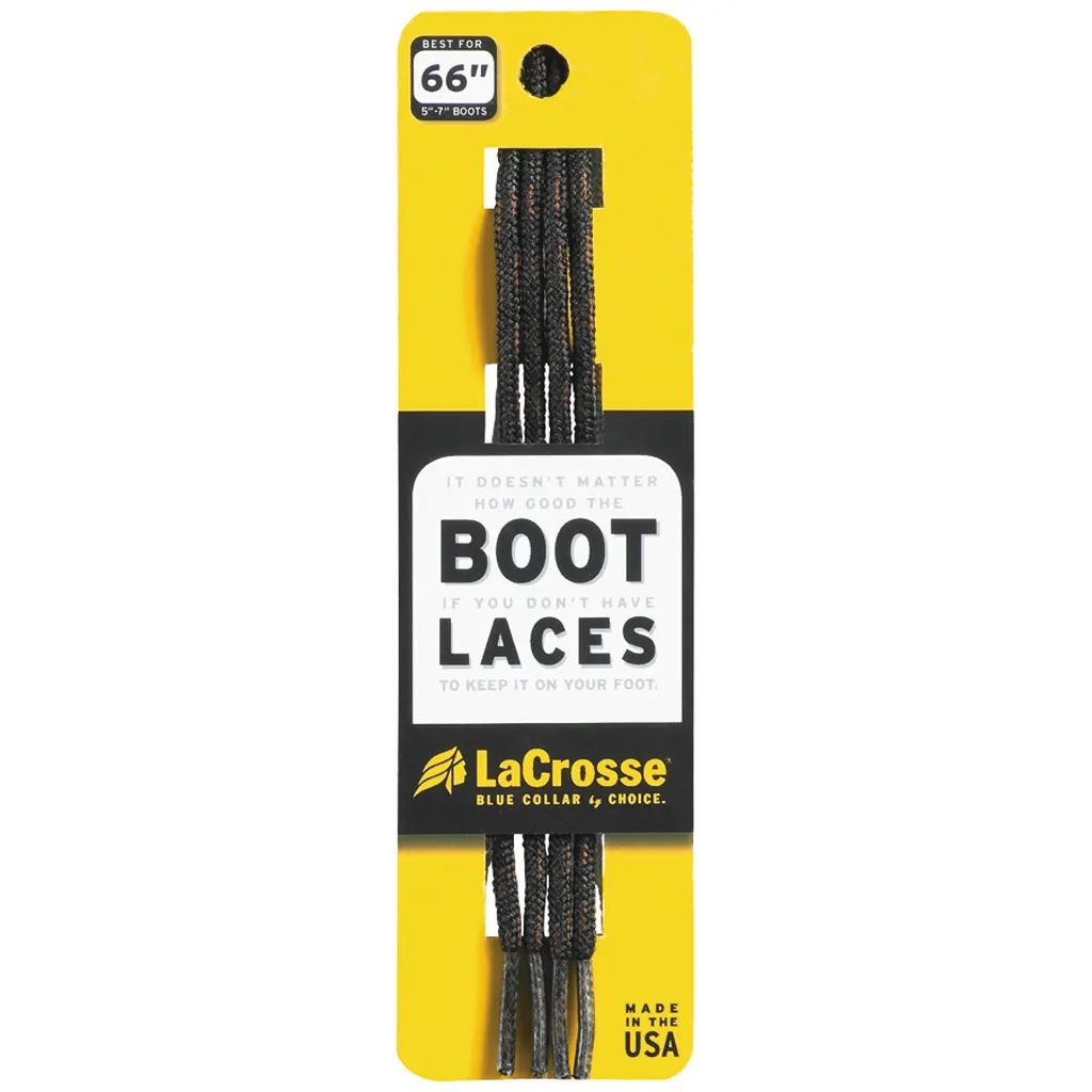 76 Inch Boot Laces - Black/Brown