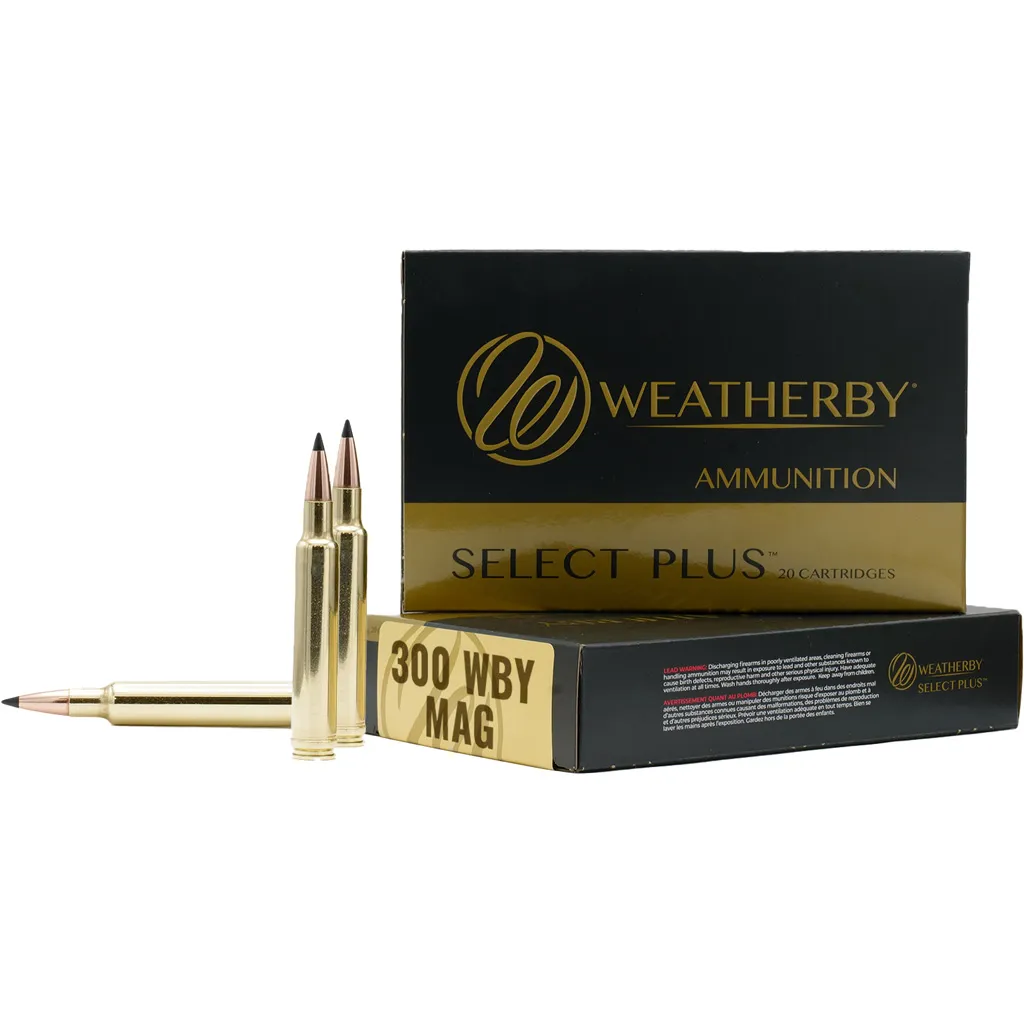 Select Plus Hammer Custom Hollow Point 170 gr 300 Weatherby Magnum Rifle Ammo - 20 Round Box