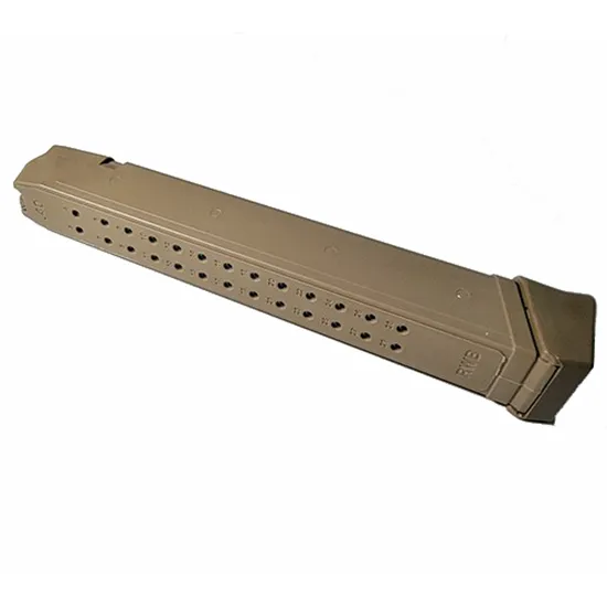 Glock 22 Steel Lined 31 Round 40 S&W Magazine - Tan