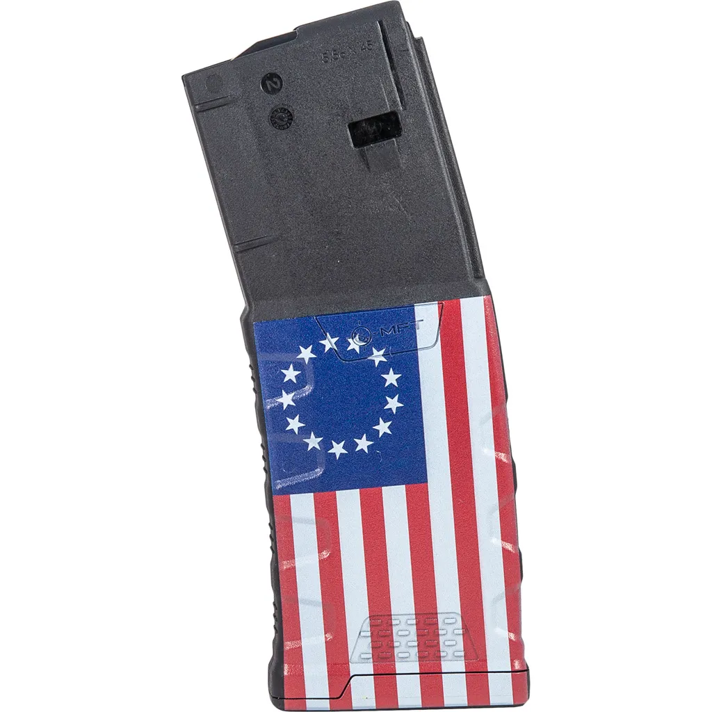 Extreme Duty Betsy Ross Flag 30 Round 223 Remington/5.56 NATO/300 AAC Blackout Magazine - Black