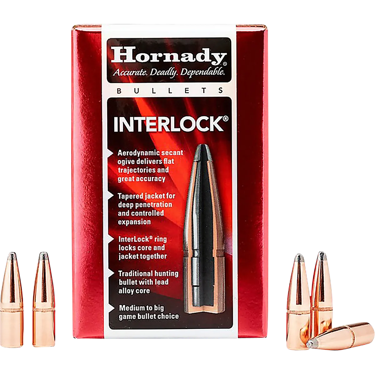 InterLock Spire Point 150 gr 270 Caliber Reloading Bullets - 100 Round Box