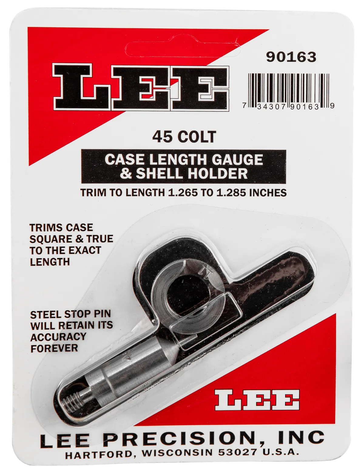 Case Length Gauge and Shell Holder - 45 Colt