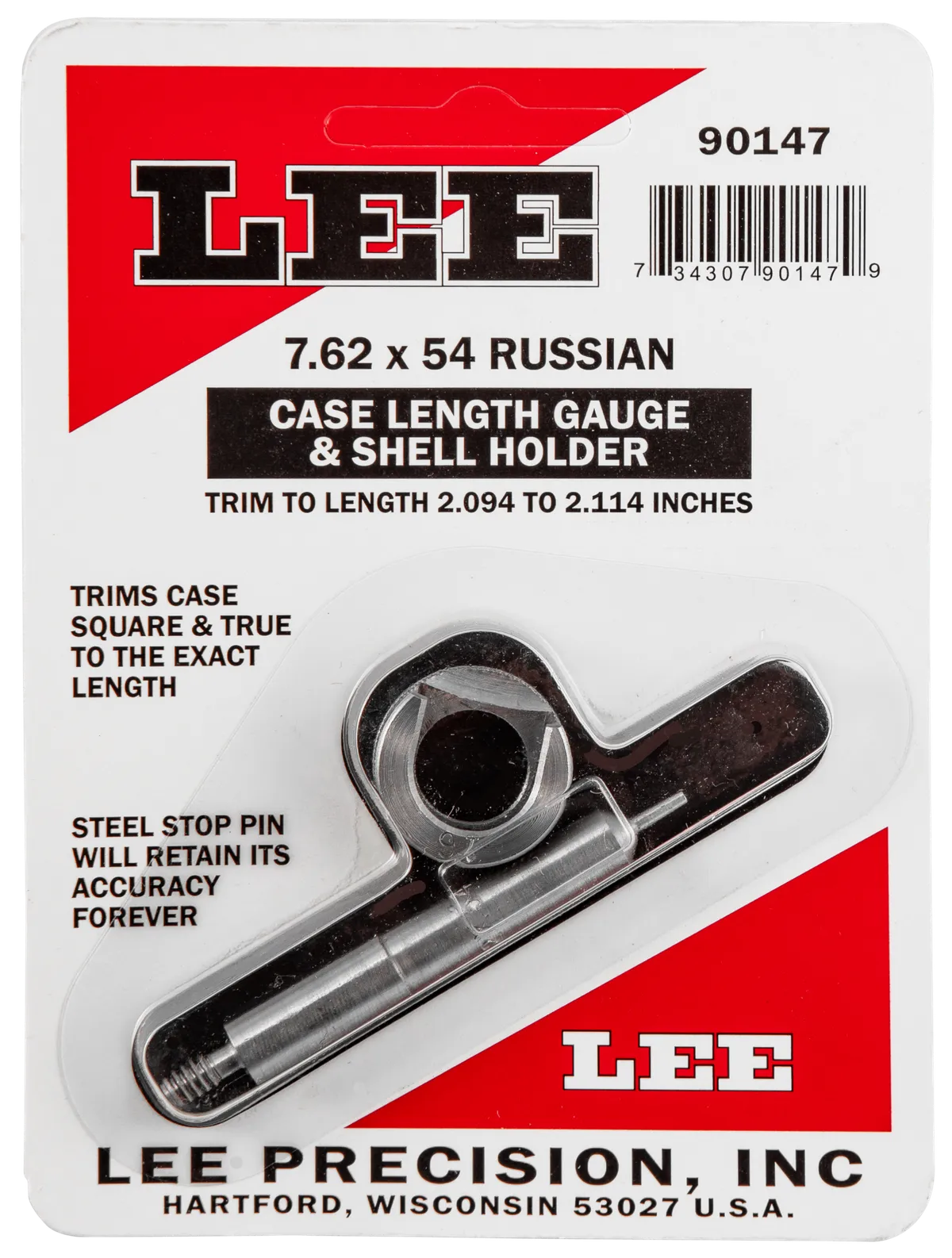 Case Length Gauge and Shell Holder - 7.62x54mmR