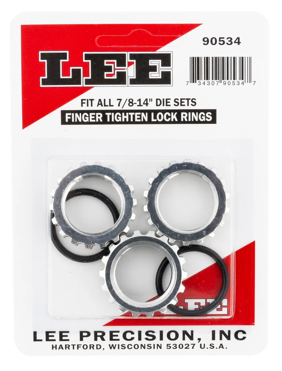 Lock Die Rings - 7/8-14 Inch - 3 Pack