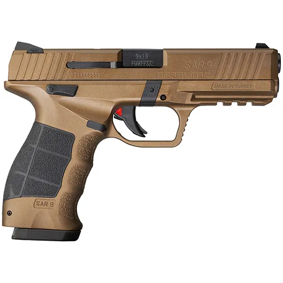 SAR9 4.4" 17 Round 9mm Pistol - Bronze