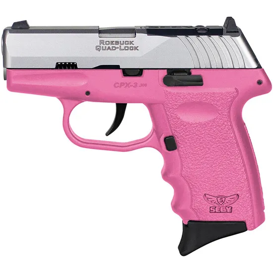 CPX-3 RDR 3.1" 10 Round 380 ACP Pistol - No safety - Pink/Stainless