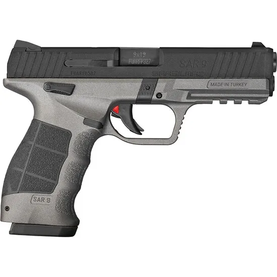 SAR9 4.4" 17 Round 9mm Pistol - Platinum