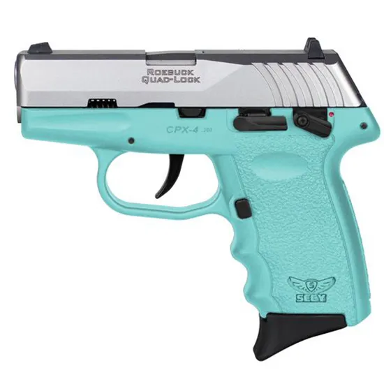 CPX-4 2.96" 10 Round 380 ACP Pistol - SCCY Blue/Stainless