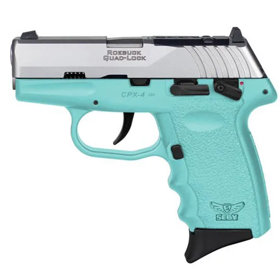 CPX-4 RDR 2.96" 10 Round 380 ACP Pistol - SCCY Blue/Stainless