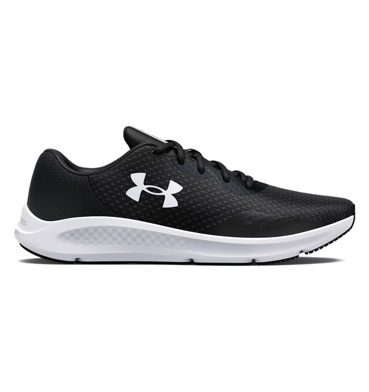 Black/White - Men's UA Charged Pursuit 3 Running Shoes