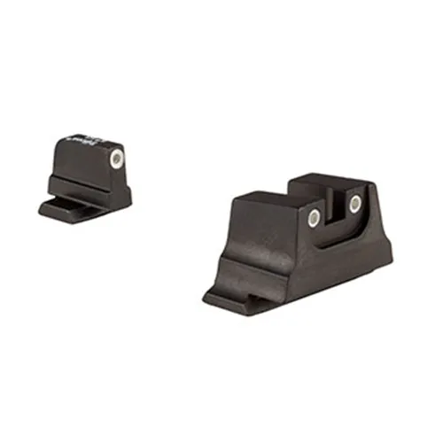 Bright & Tough 3-Dot Tritium Suppressor/Optic Height Sights for Smith & Wesson M&P C.O.R.E/M&P 2.0 Optics Ready - White/Green