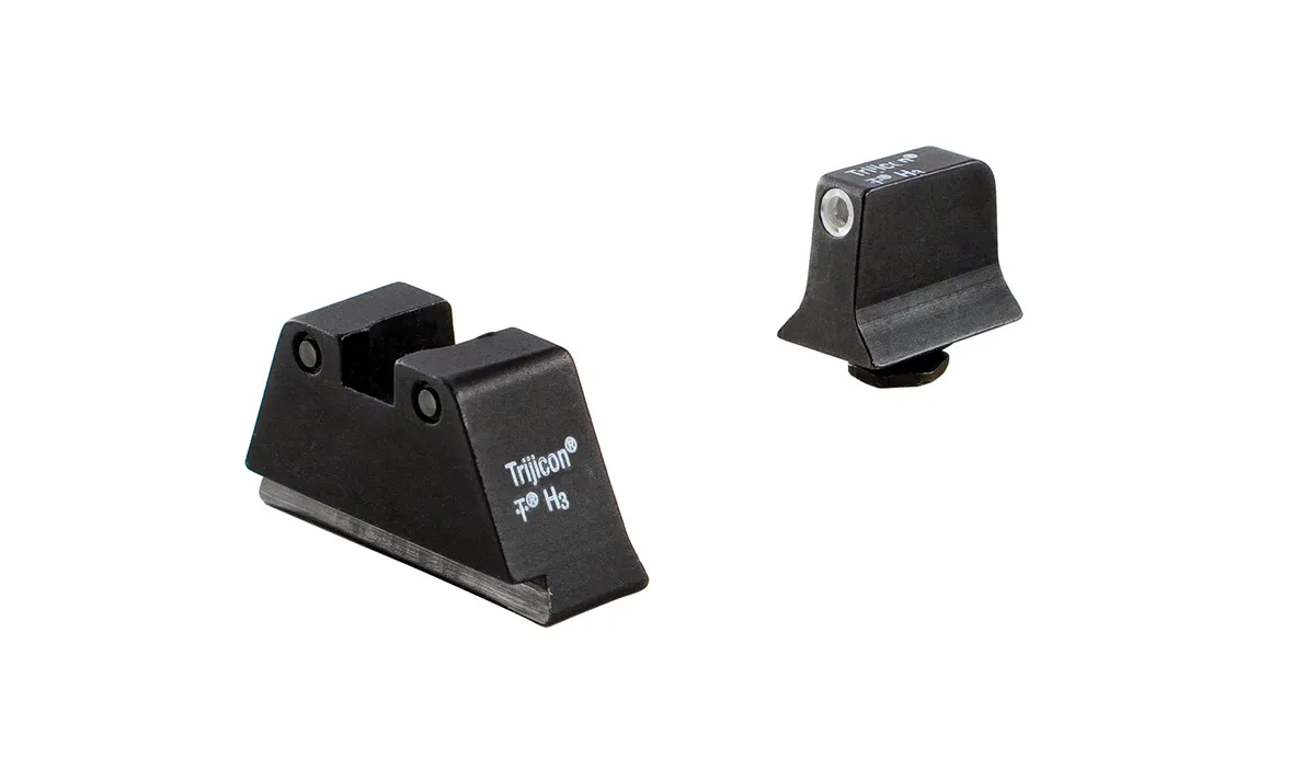 Bright & Tough 3-Dot Tritium Night Sight Suppressor Set for Glock 17/17L/19 - Green/Orange/Black