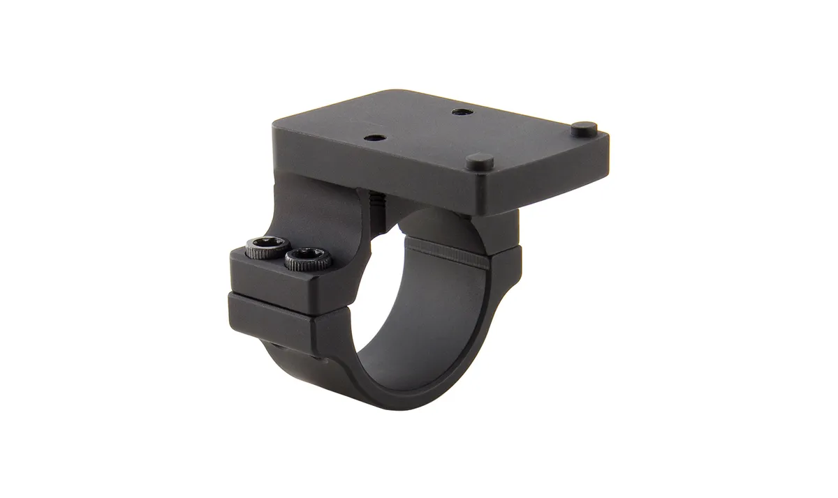 Offset RMR Footprint Mount for 30mm Scope Tube - Matte Black