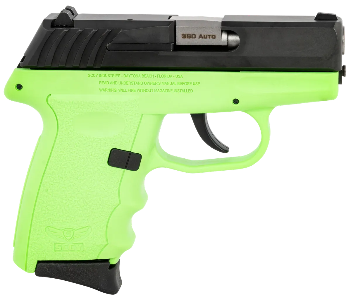 CPX-3 3.1" 10 Round 380 ACP Pistol - Lime Green/Black