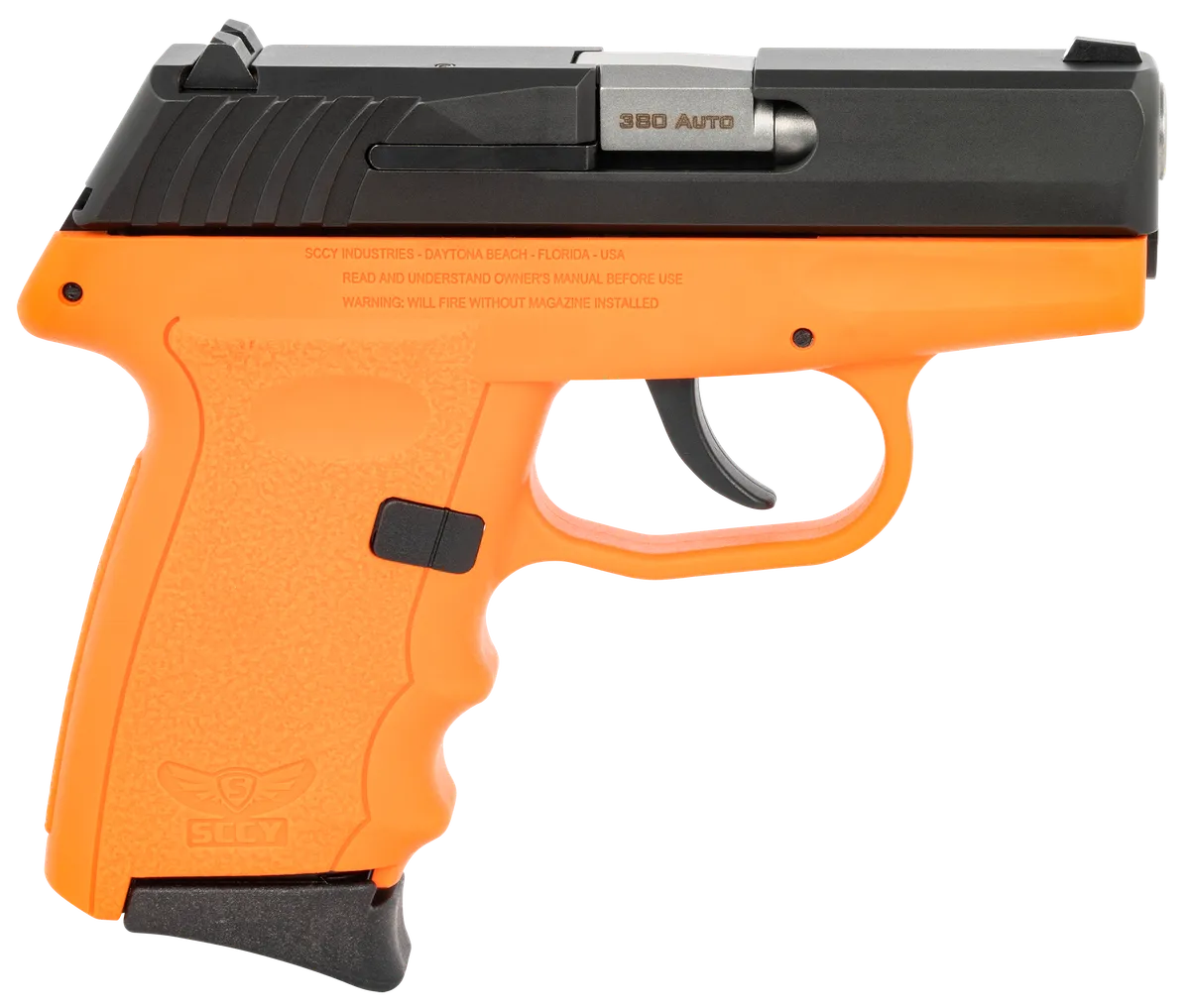 CPX-3 3.1" 10 Round 380 ACP Pistol - Orange/Black