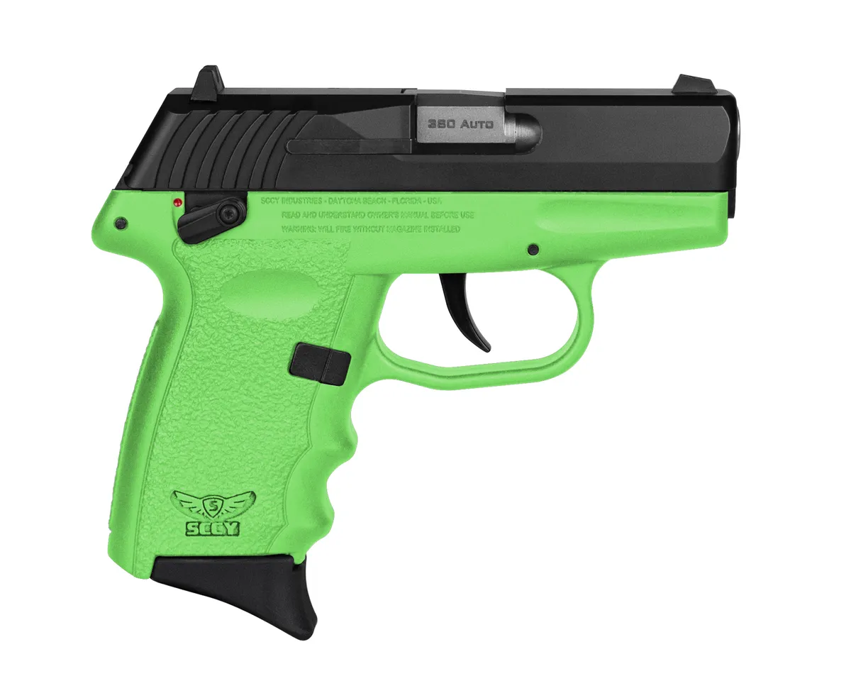 CPX-4 2.96" 10 Round 380 ACP Pistol - Lime Green/Black