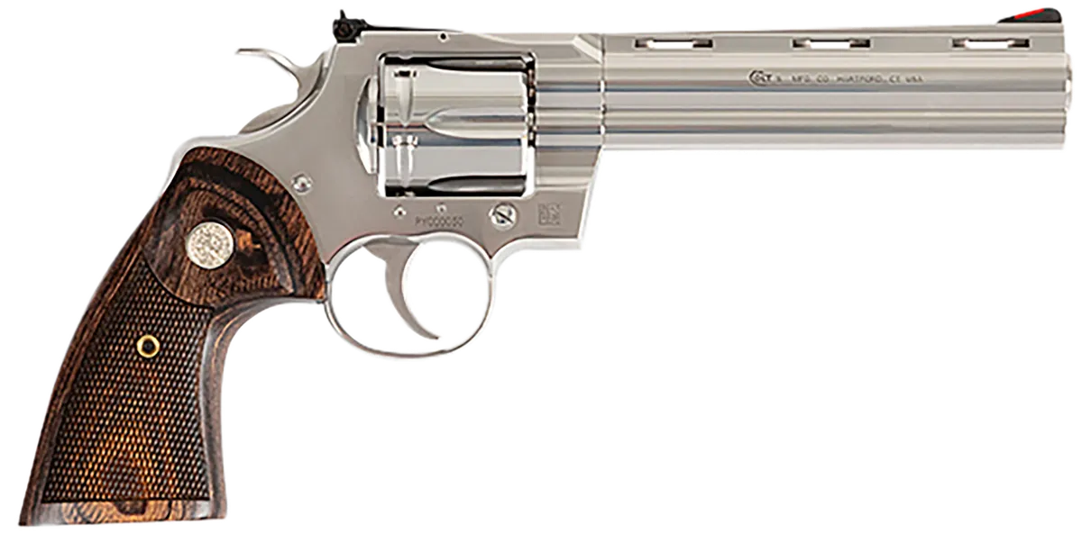 Python Target 6" 6 Round 357 Magnum Revolver - Stainless