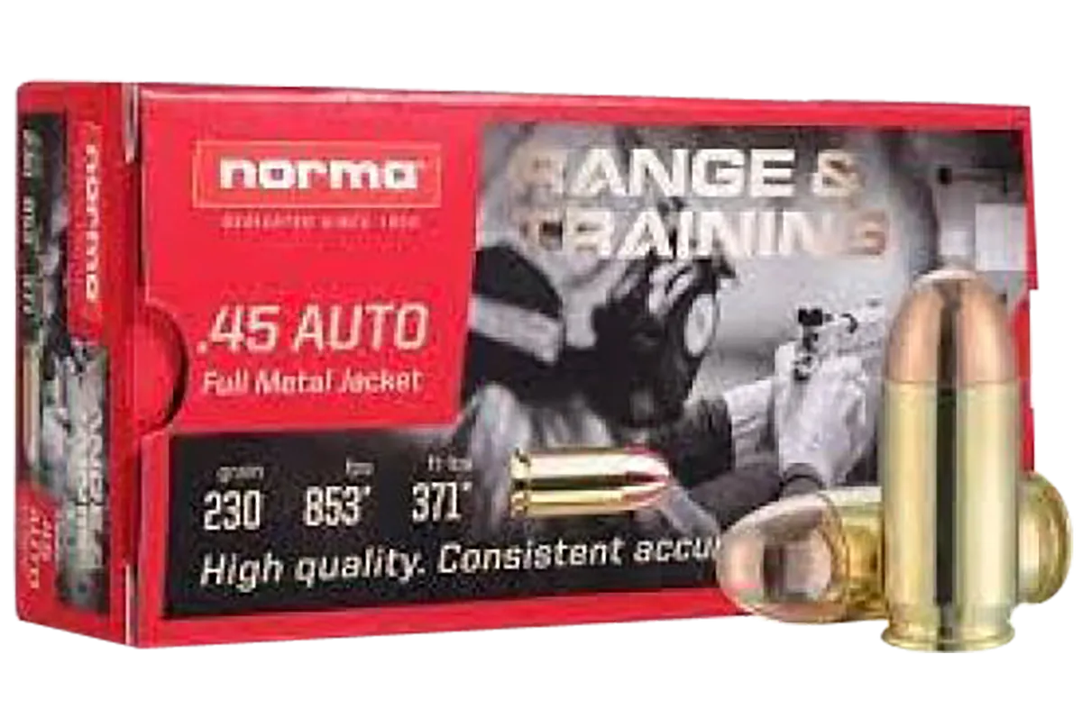 Non Expanding Self Defense 230 gr 45 ACP Handgun Ammo - 20 Round Box