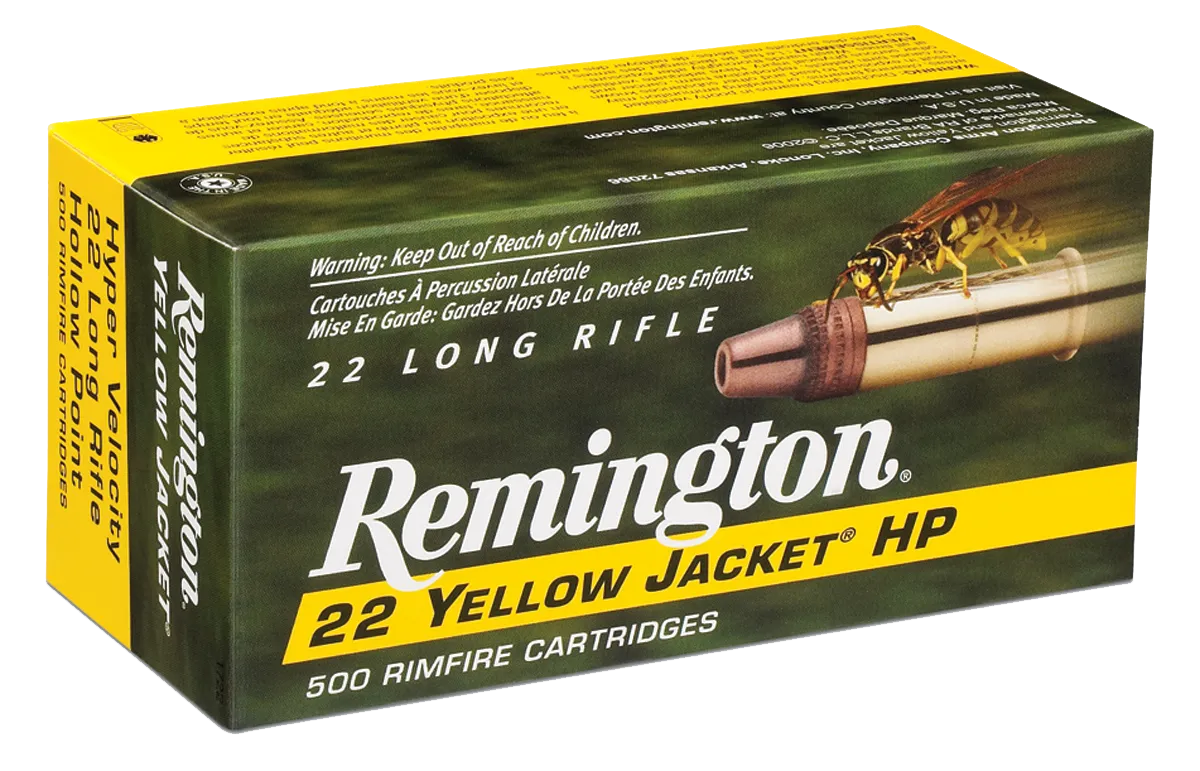 Yellow Jacket Hollow Point 33 gr 22 Long Rifle Rimfire Ammo - 50 Round Box