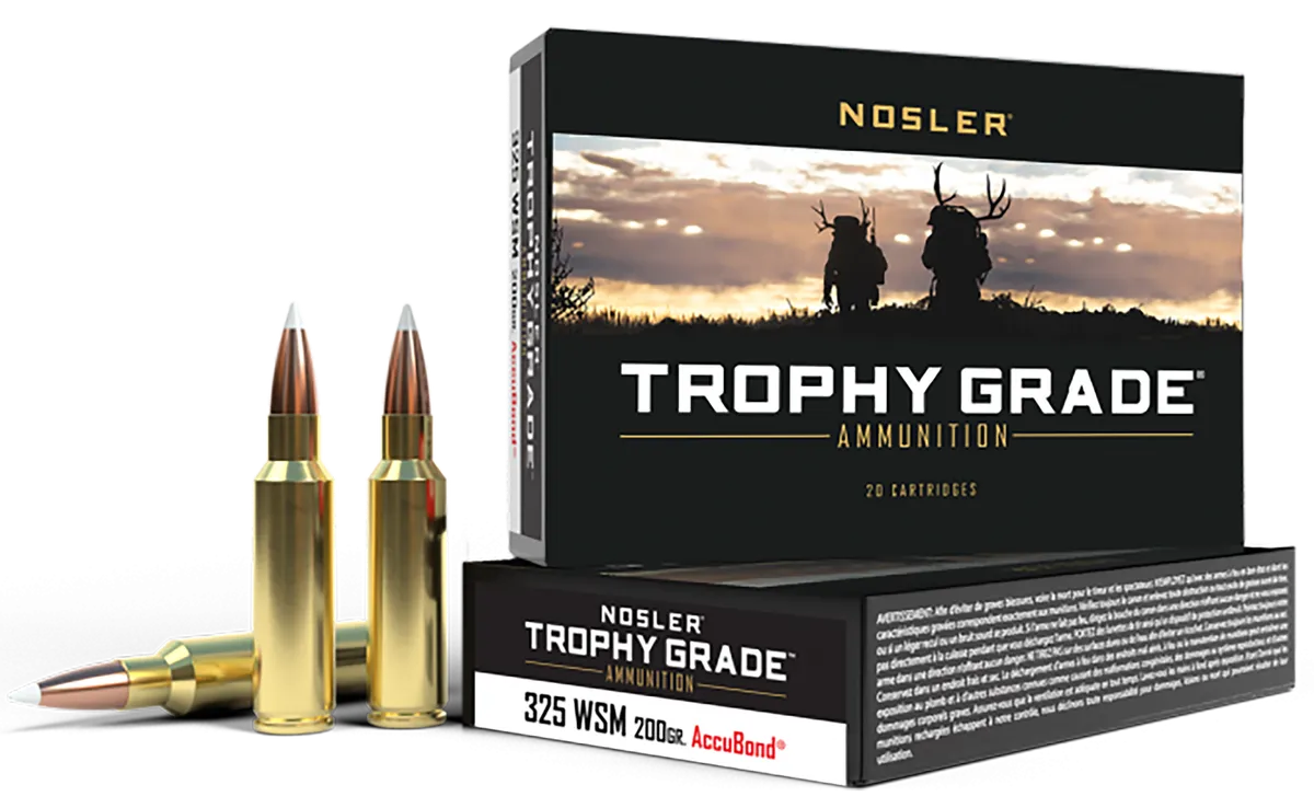 Trophy Grade AccuBond 200 gr 325 WSM Rifle Ammo - 20 Round Box 