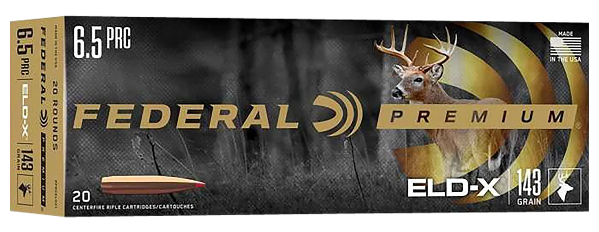 Premium ELD-X 143 gr 6.5 PRC Rifle Ammo - 20 Round Box 