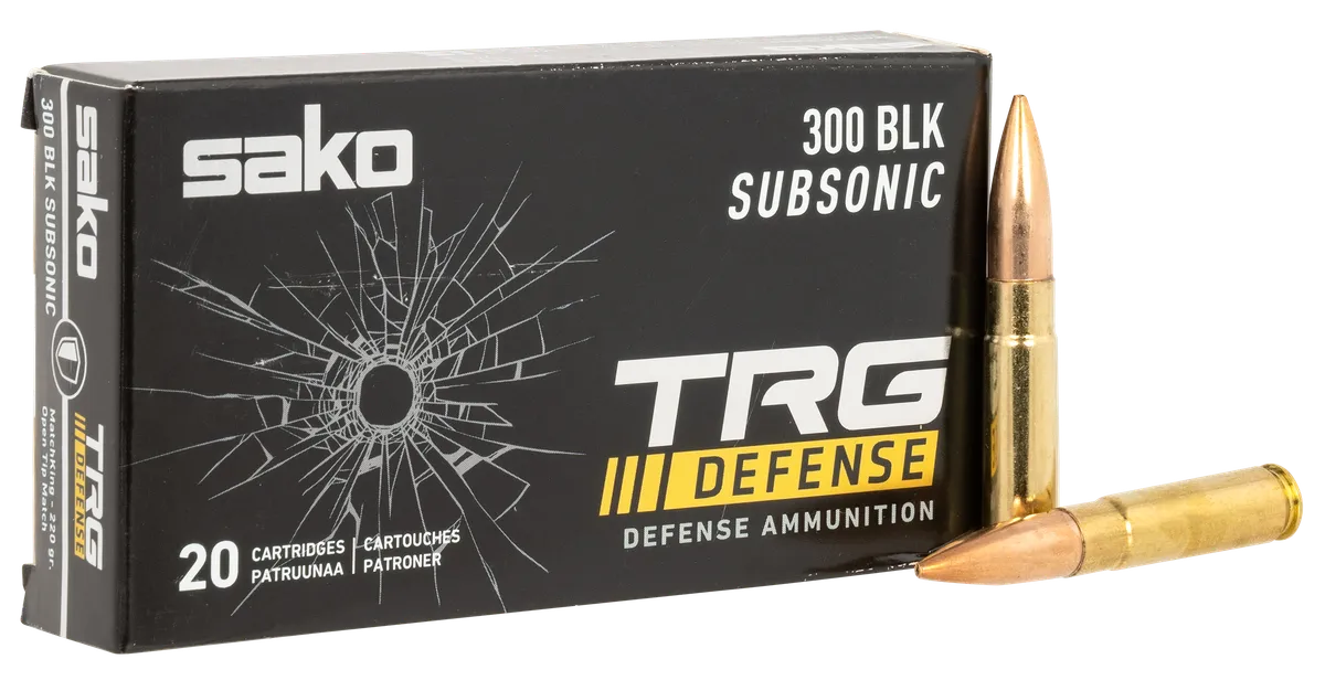 TRG Defense MatchKing 220 gr 300 AAC Blackout Rifle Ammo - 20 Round Box 