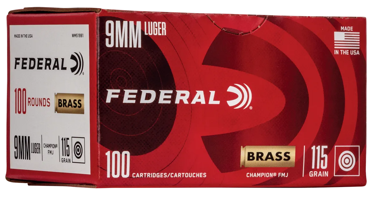 Champion Full Metal Jacket 90 gr 30 Super Carry Handgun Ammo - 50 Round Box