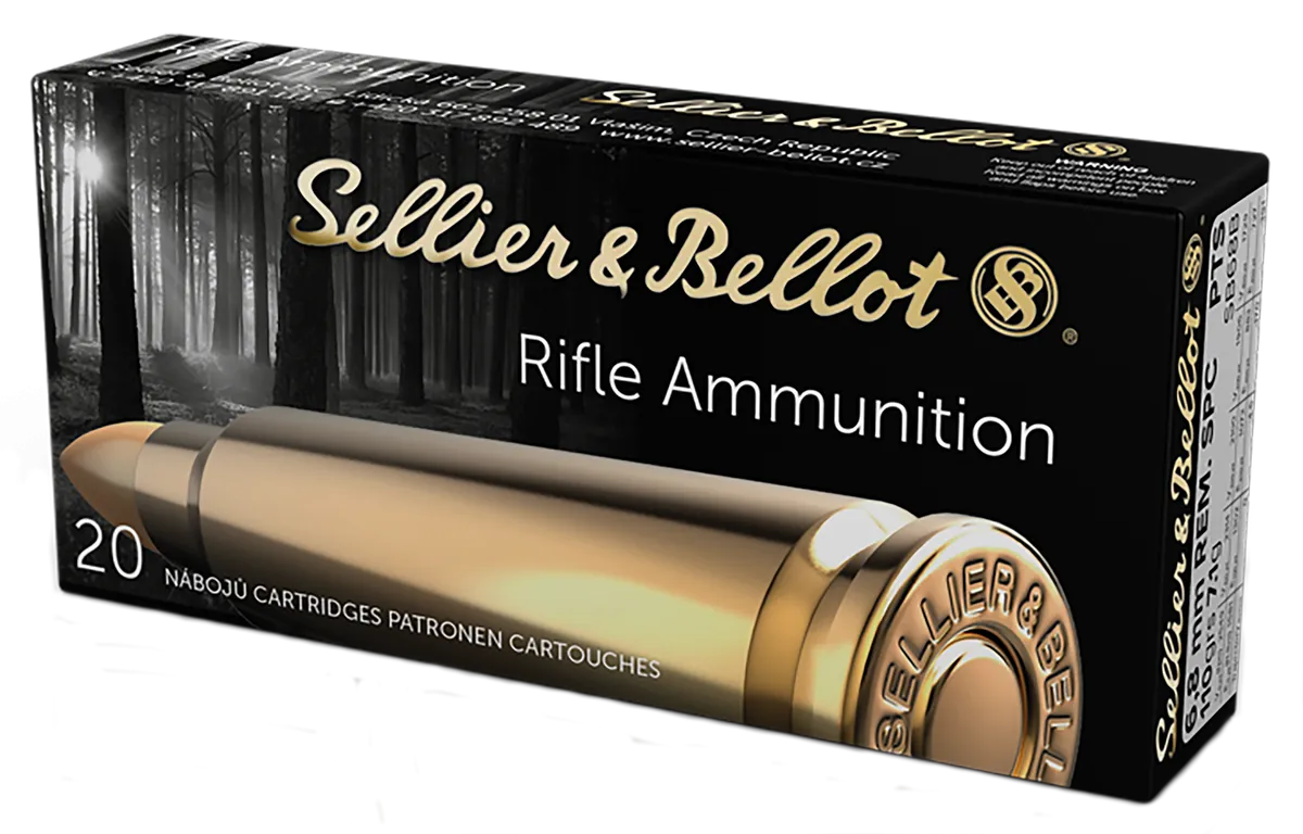 Centerfire Plastic Tip Special 110 gr 6.8 SPC Rifle Ammo - 20 Round Box 