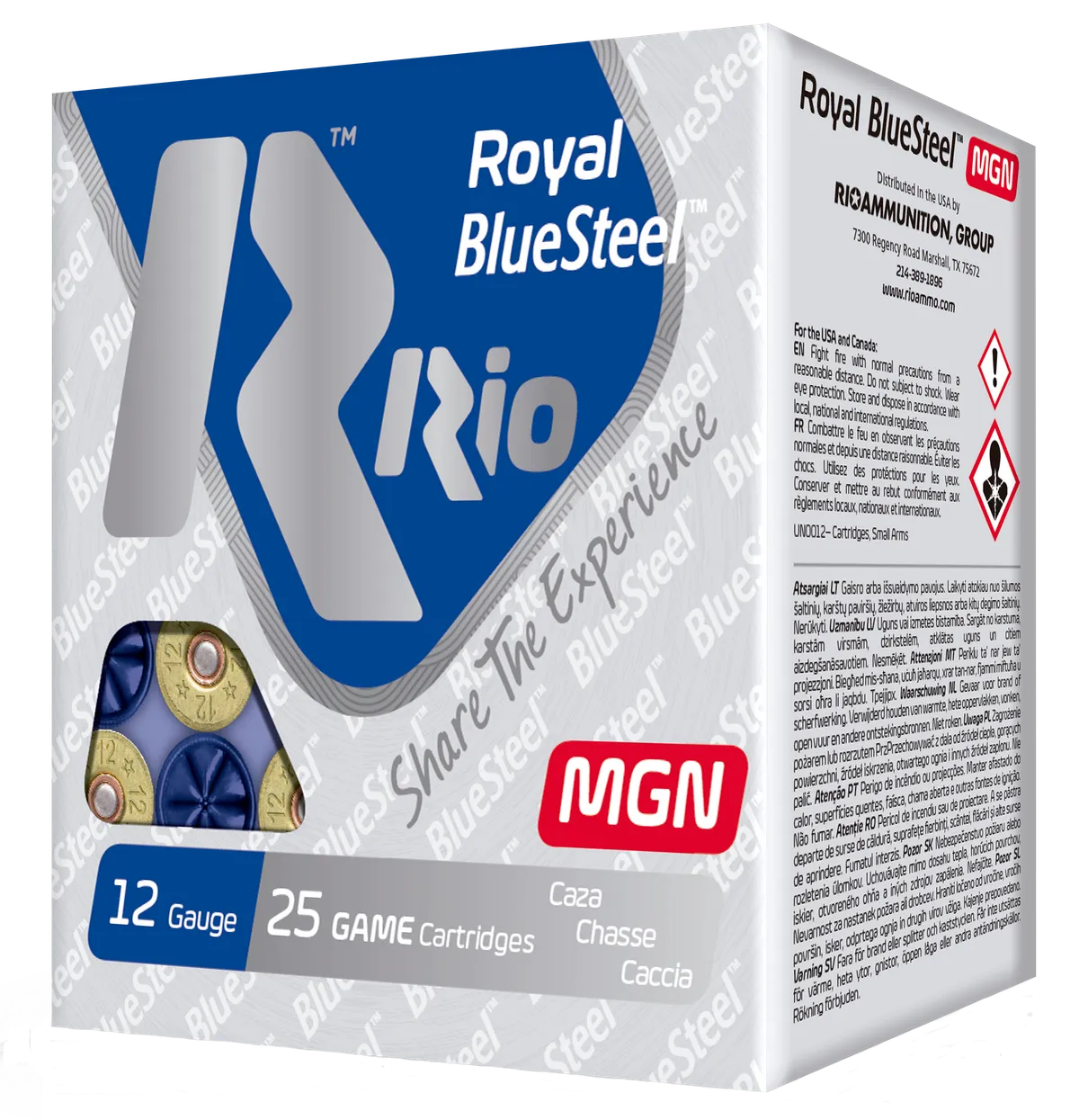 Royal BlueSteel #4 3" 1-1/4 oz 12 Gauge Shotgun Ammo - 25 Round Box
