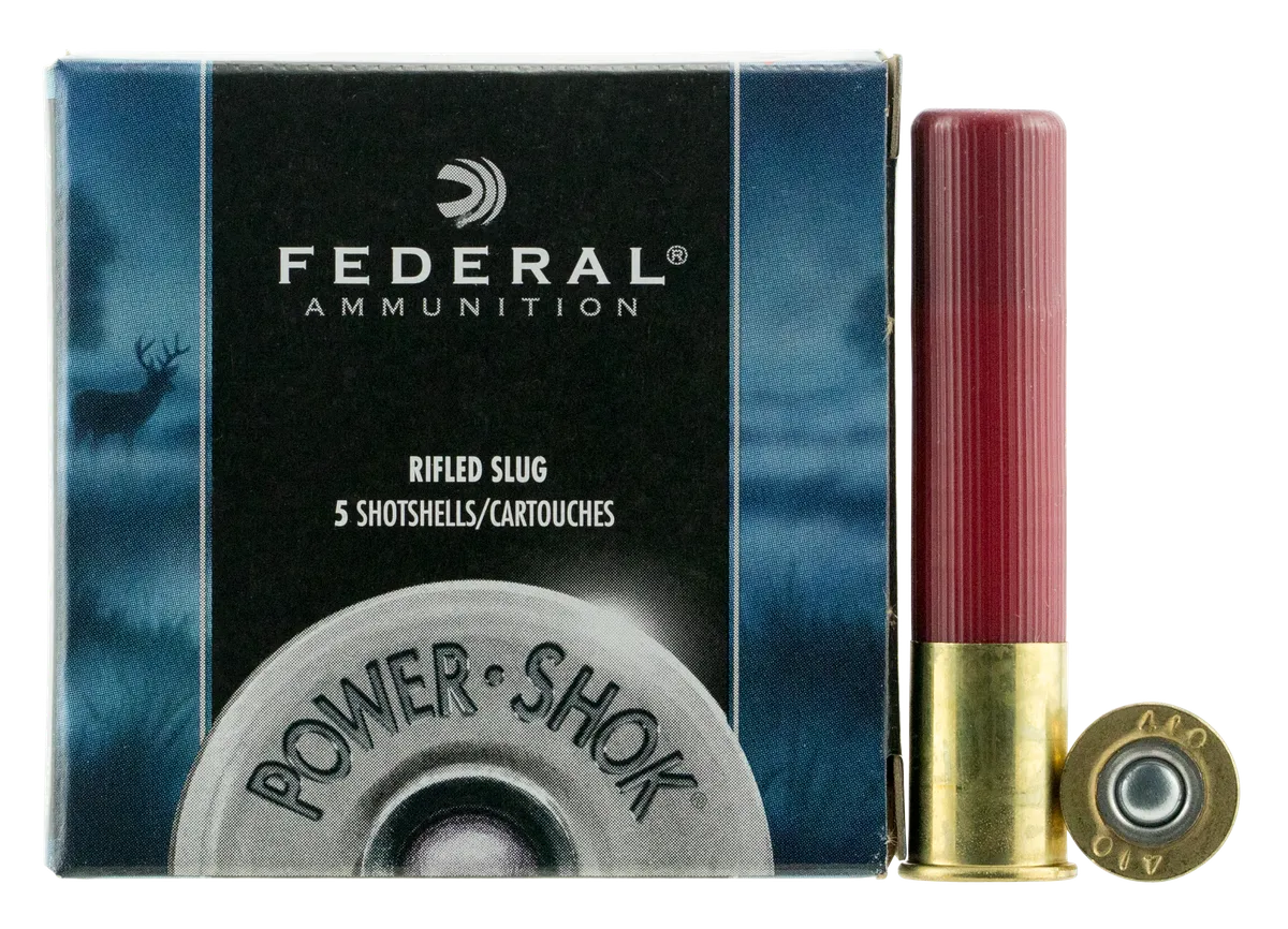 Power-Shok Shotshell Rifled Slug 2-1/2" 410 Gauge Shotgun Ammo - 5 Round Box