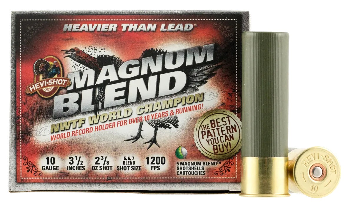 Magnum Blend #5/#6/#7 3-1/2" 2-3/8 oz 10 Gauge Shotgun Ammo - 5 Round Box