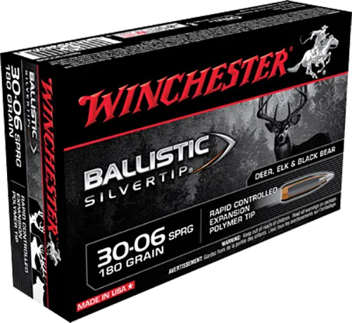 Ballistic Silvertip Rapid Controlled Expansion 180 gr 30-06 Springfield Rifle Ammo - 20 Round Box 
