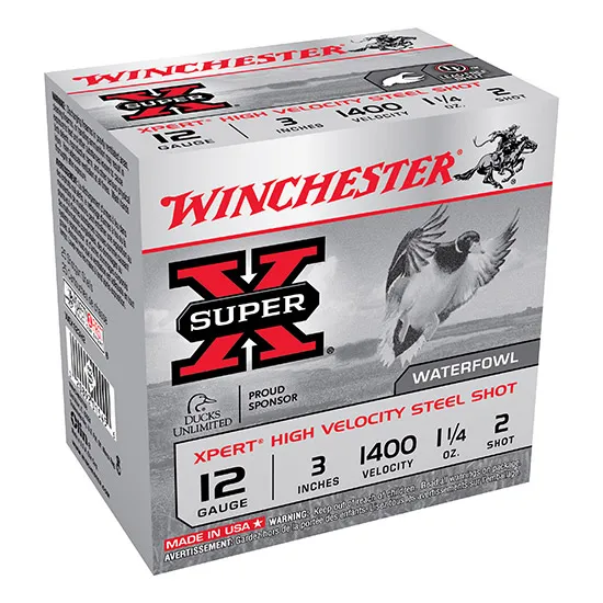 Super-X High Velocity Steel #2 3" 12 Gauge Shotgun Ammo - 25 Round Box