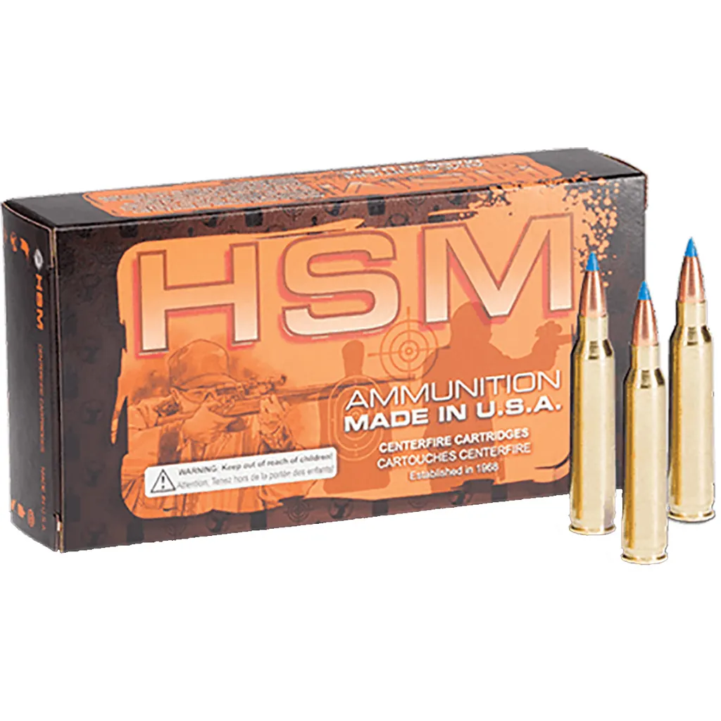 Varmint V-Max 55 gr 223 WSSM Rifle Ammo - 20 Round Box