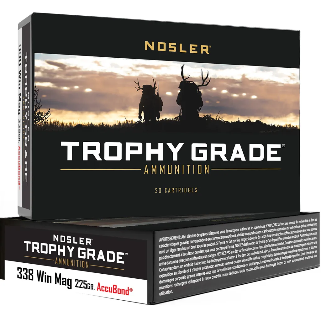 Trophy Grade Partition 210 gr 338 Win Mag Rifle Ammo - 20 Round Box