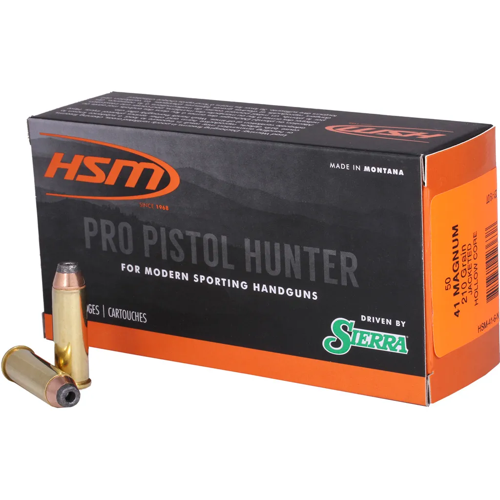 Pro Pistol Hunter Jacketed Hollow Core 210 gr 41 Magnum Handgun Ammo - 50 Round Box