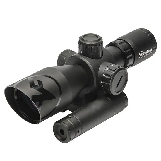 Barrage Class IIIA Laser 2.5-10x 40mm Rifle Scope - Matte Black - Illuminated Mil-Dot