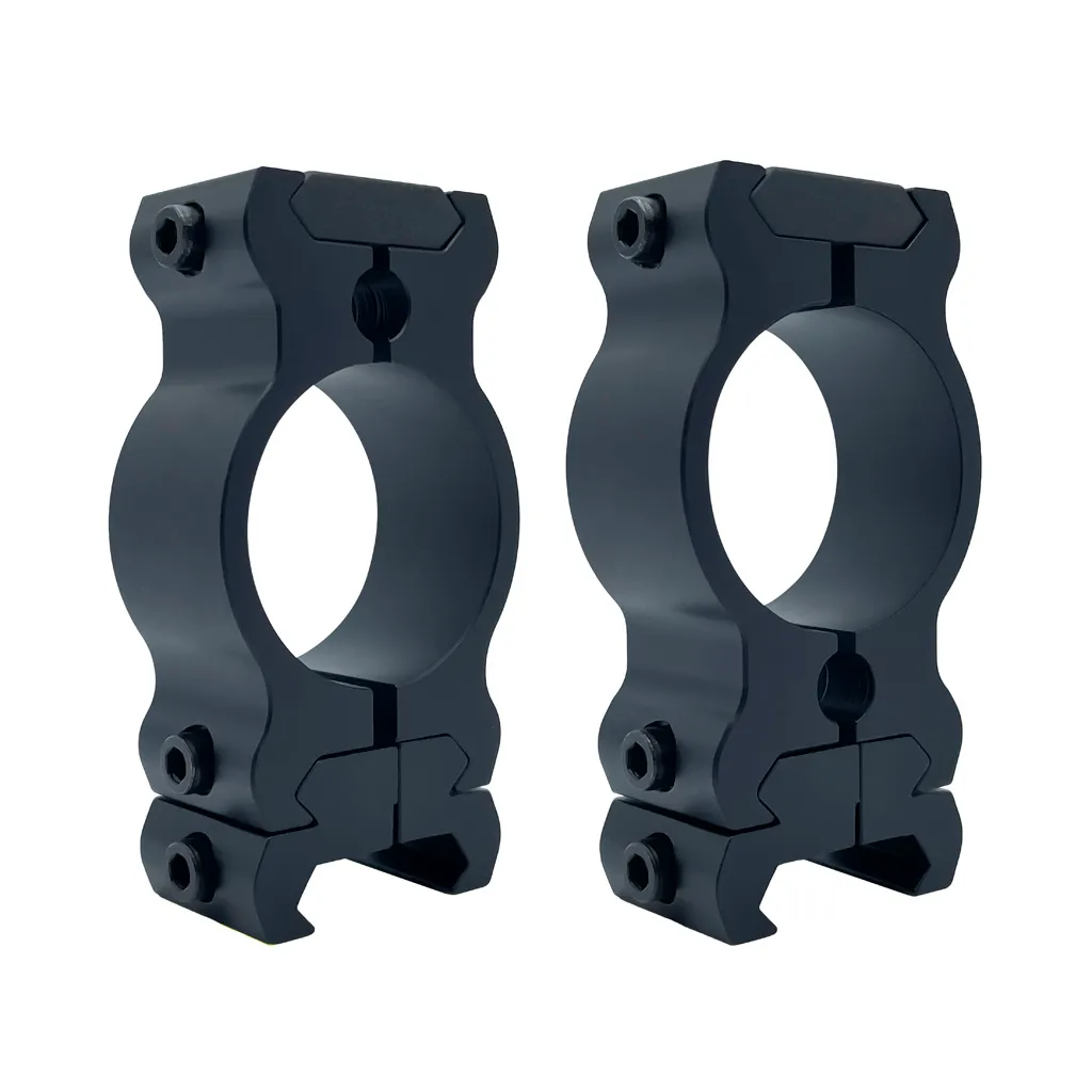 Redfield 47323 30mm Medium Scope Rings - Matte Black, Fits Weaver Top Mount Bases