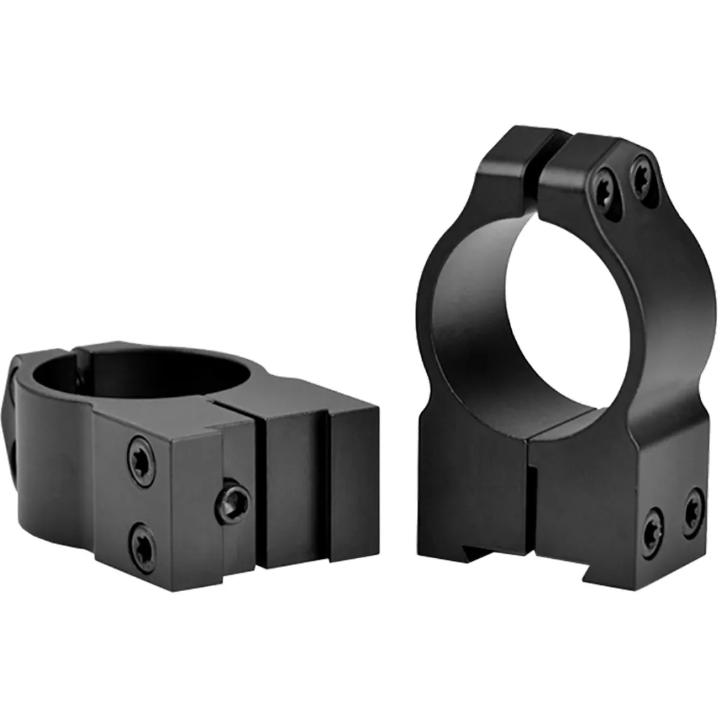 Maxima PA 1" High Vertical-Split Scope Rings - Matte Black - CZ 527