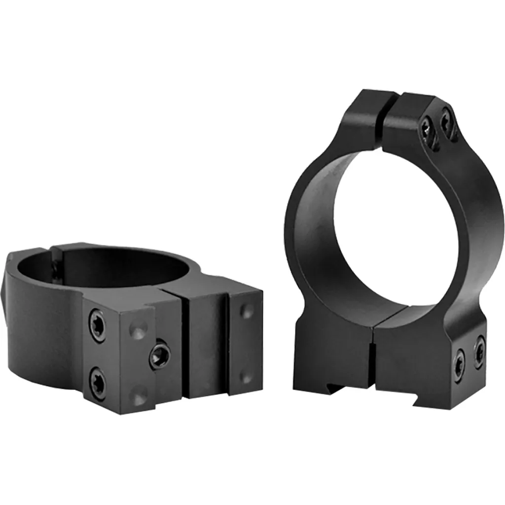 Maxima PA 30mm Medium Vertical-Split Scope Rings - Matte Black - CZ 527
