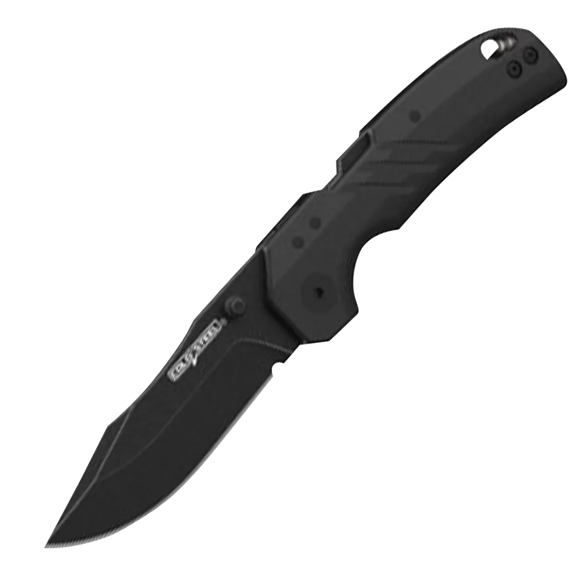 Engage 3" Folding Clip Point Plain Knife - Black