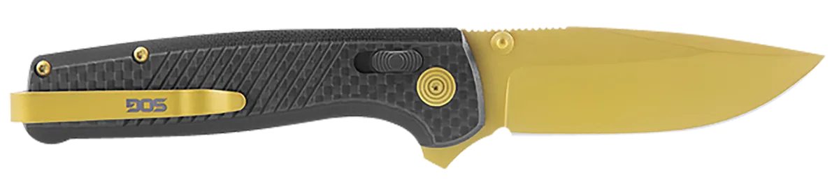 Terminus XR LTE 2.95" Clip Point Folding Knife - Gold
